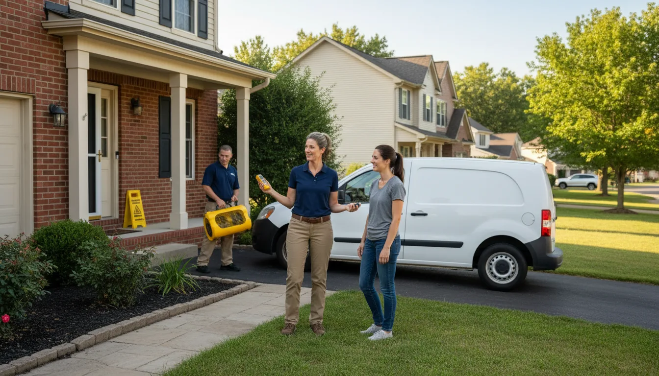 Water restoration image for Dehumidification And Cleanup Services in Friendship, OH